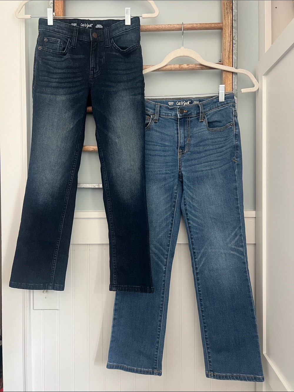 Boys Cat & Jack straight leg stretch jeans lot size 10 denim